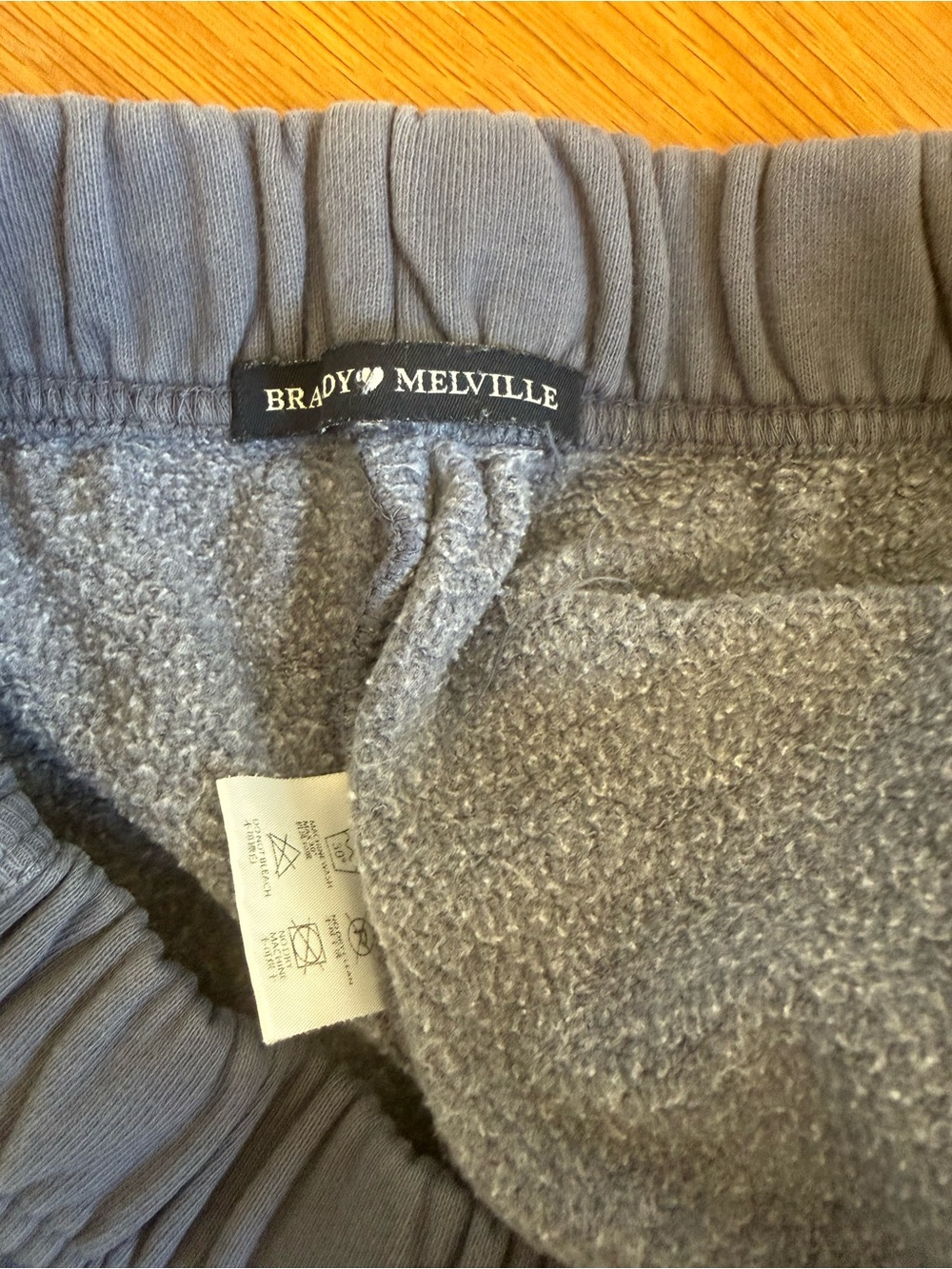 Brandy Melville Newport Beach Navy Blue Fleece Shorts - Picture 5 of 5